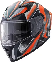 Germot GM 711 Dekor, full face helmet , color: Matt Black/Orange , size: M