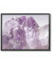 Amethyst Crystal Mountains Close Up Photograph I by Daphne Polselli Framed Art