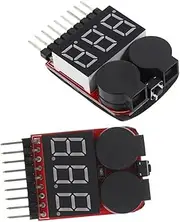 OSALADI Upgrade Your Battery Testing 2pcs Lithium Battery Tester Voltage Check Low Alert and Efficient Testing