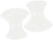 FRCOLOR 2pcs Natural Quartz Board Ergonomic Mushroom Shape Massage Stones for Face Neck Body