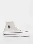 Converse Chuck Taylor All Star Lift Hi Canvas Shoes Wmn Sz 9 Gray Platform NEW