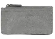 Pierre Cardin RFID Leather Coin Purse Wallet w/ Keyring in Steel