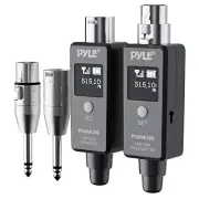 Pyle PDWMU90 Multifunctional UHF Wireless Adapter For Microphones (Dark Gray)
