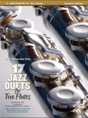 17 Jazz Duets for Two Flutes Music Minus One Book and CD NEW 000400117