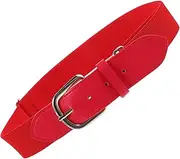 [ROMISBABA] Adjustable Baseball Belt Softball Belt Elastic Waistband for Youth Mens Women Red