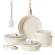 12 Pcs Pots and Pans Set Nonstick - Kitchen Cookware Set with Detachable Handle,