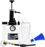 SMOTIVEPRO 3L Brake Bleeder with One Man Operation, 1L Brake Fluid Reservoir and Aluminium E20 Adapter, Suitable for Most European Car Models