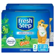 Clumping Cat Litter, With Gain, Advanced, Extra Large, 37 Pounds total (2 Pac...