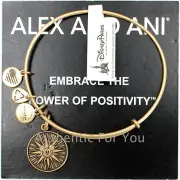 New Disney Parks Alex And Ani Mickey's Fun Wheel Gold Charm Bracelet Retired