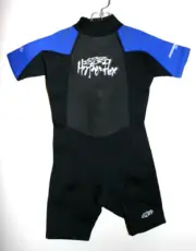 NEW Little Boys Girls Kids HYPERFLEX 2MM Springsuit Wetsuit Shorts Blue Size 4