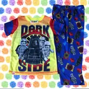 NEW Star Wars Lego Pajama Set Pajamas Boys 4 Darth Vader Stormtroopers Dark Side