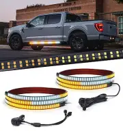 2PCS 70" Emergency Truck Strobe Lights Strip Running Board Warning Flash Light