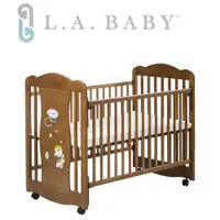 在飛比找蝦皮商城優惠-【 L.A. Baby】奧蘭多嬰兒搖擺大床/原木床/童床(咖