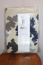 IKEA VIDEBAK RUG 100% WOOL HAND-WOVEN SPOTTED OFF WHITE & MULTCLR 4' 4" x 5' 6"