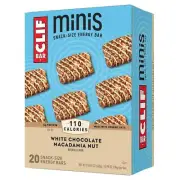 CLIF BAR Minis - White Chocolate Macadamia Nut Flavor - Made with Organic Oats -
