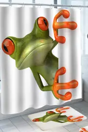 Cool Surprising Frog Shower Curtain