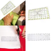 Rectangle Acrylic Quilting Ruler Cloth Cutting Template Supplies Measuring