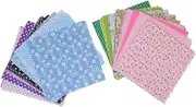 Cotton Fabric Square Patchwork Fabrics, Fabric, Cotton Quilting Fabric, 9.8x9.8in Assorted Colors Easy Ironing Multi Purpose Floral Patchwork Fabric for Craft DIY (42 Colors)