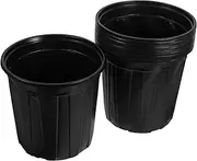 Alasum 10pcs Black Gallon Seedling Trays Plastic Nursery Pots for Outdoor Plants Elegant Design