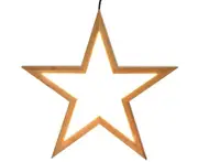 Ceiling Bamboo Star LED Hanging Lamp Natural Home Decor Lighting Pendant - Natural