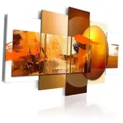 Canvas Prints Art Modern 5 pieces Wall Picture Abstract Sphere Large W60”x H30”