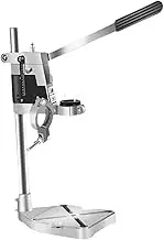 B Baosity Drill Stand Holder Adjustable Benchtop Alloy Drill Press Clamp for Home Drill Perpendicular Angled Holes Woodworking, Double Hole Holder