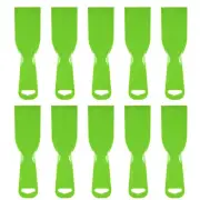 10pcs Putty Scraper 2" Width 3mm Thin Flexible Plastic Putty Knife Green