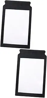 LALAFINA 2pcs A4 Magnifying Glass Handheld 3X Magnification Large Sheet Reading Magnifier Flexible Plastic Book Reader