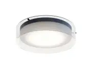 AFX STDF16LAJD1 Studio 16"W LED Flush Mount Drum Ceiling Fixture - Black