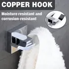 Wall Mounted Towel Hook No Drill Coat Hanger Bathroom Hat Rack Adhesive Holder