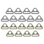 1 Inch 18 Pcs Triangle Buckle Adjuster for Bag Blcak/Bronze