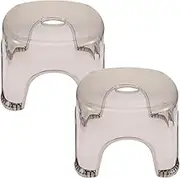 BUTIFULSIC 2pcs Potty Step Stool Footstool Small Step Stool Stool Step Stool Household Stool Step Stool Stools for Classroom Foot Stools Small Plastic Grey
