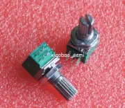 10pcs RK097G B10K Audio Amplifier Sealed Dual Potentiometer 15mm Shaft 6pins