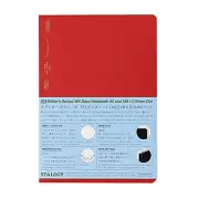 A5 Red Blank Book 5mm Dot Grid 184 Sheets 5.8 x 8.3 Inch Scrapbook Journal