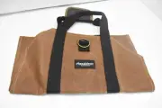 Amagabeli Garden & Home Fireplace Carrier Waxed Canvas Fire Place Brown