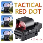 Rail Tactical Red Dot Sight 20mm Holographic Reflex Scope For 1000M Hunt Rifle