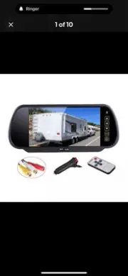 7" Car TFT LCD Mirror Monitor for Reverse Car Rear View Backup Camera Parking