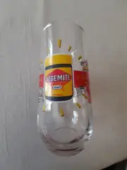 COLLECTOR VEGEMITE VINTAGE DRINKING GLASS KRAFT PROMOTION CARTOON DRAWINGS BNC