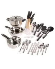 Gibson Home Total Kitchen Lybra 32pc Cookware Combo Set