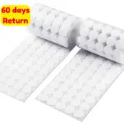 1000Pcs 20mm Hook Loop Self Adhesive Dots Sticky Back Coins Tape White
