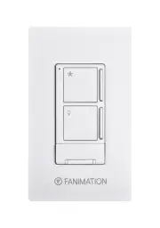 Fanimation WR501 White 3 Speed Fan & Light Wall Control - Includes Receiver