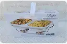 Circleware Buffet 2-Quart Double Covered Casserole Dish with Warming Rack New