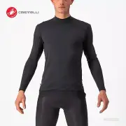 Castelli BANDITO WOOL LS Long Sleeve Thermal Cycling Base Layer : BLACK