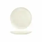 24x Coupe Plate 210mm White Matte Luzerne Linen Commercial Cafe Dining Crockery