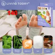 Up-400 Pack Detox Foot Patches Pads Natural plant Toxin Removal Sticky Adhesive