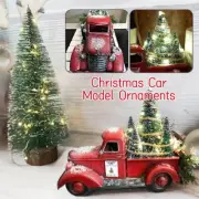 Christmas Centerpiece Table With Lights Truck Xmas Tree Adornment Decor Model