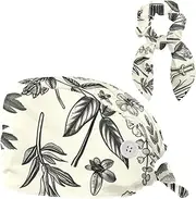 [YTYVAGT] Scrub Caps Women,Scrub Hats Suitable for Women,Cartoon Bottle Leaf Plants