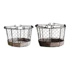 Egg Basket Portable Serving Bowl Container Fruit Holder Country Storage Basket