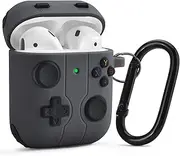 Compatible with AirPods Case Cover, Cute Funny Cool Game Player Design Silicone Protective Case for AirPod 1st/2nd Generation Charging Case