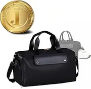 [piekeds] Weekender Duffel Bag with Shoe Compartment and Wet Pocket-Luggage Everyday Overnight Bag for Men and Women Travel-Carry On Gym Bag